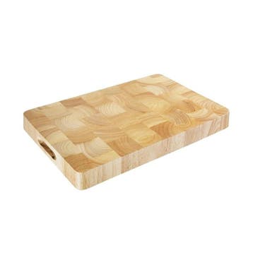 Snijplank rubberhout | 455x305x45(h)mm Vogue, Verzenden, Nieuw in verpakking