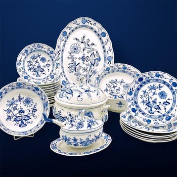 Meissen - Eetservies voor 6 (25) - Blaues Zwiebelmuster -