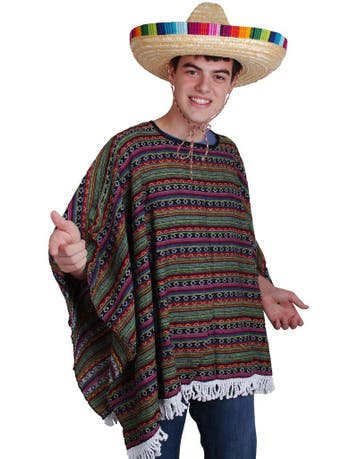 Mexicaanse Poncho volwassenen, Ophalen of Verzenden, Nieuw