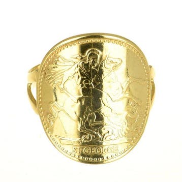 Zonder minimumprijs - Ring - 9 kt. Geel goud, Nieuw