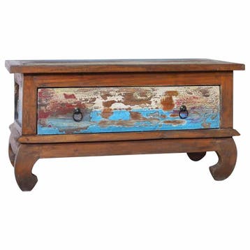 vidaXL Salontafel 80x50x40 cm gerecycled teakhout, Huis en Inrichting, Tafels | Bijzettafels, Verzenden, Nieuw