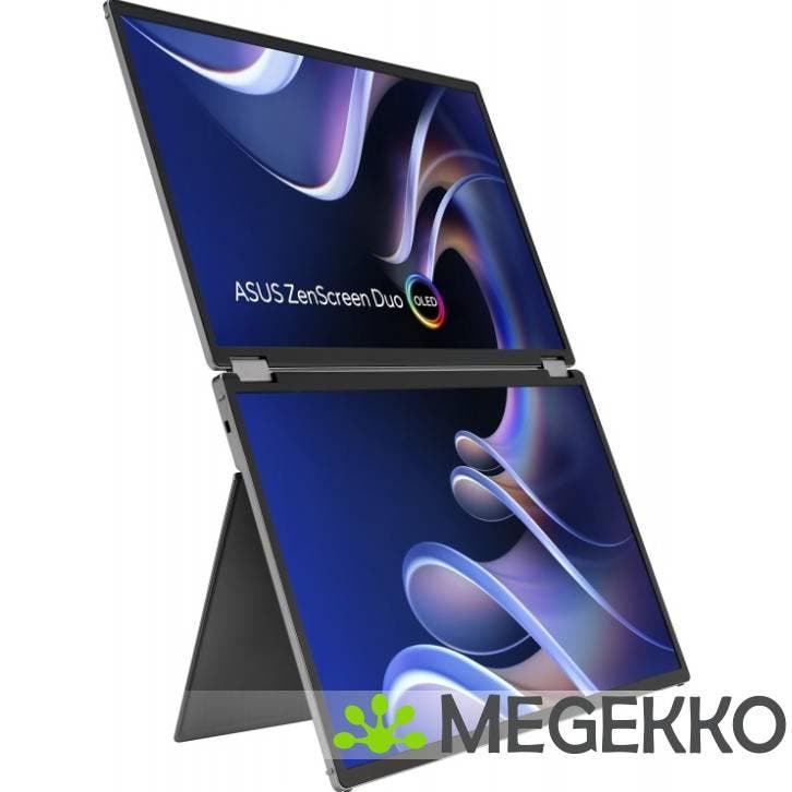 ASUS ZenScreen Duo OLED MQ149CD 14  WUXGA Zilver, Computers en Software, Overige Computers en Software, Nieuw, Verzenden