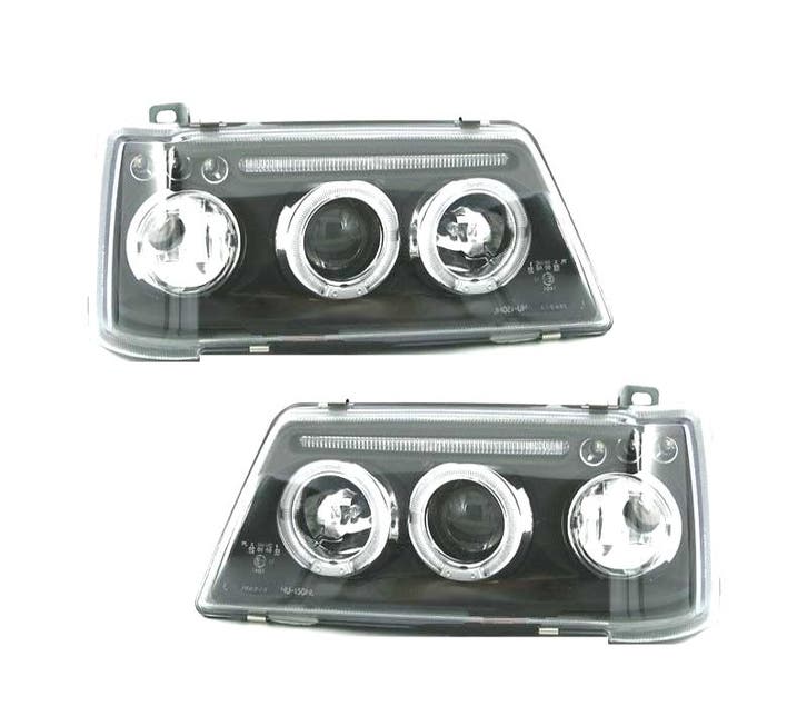 PHARES POUR PEUGEOT 205 90-96 ANGEL EYES FOND NOIR, Autos : Pièces & Accessoires, Éclairage, Envoi