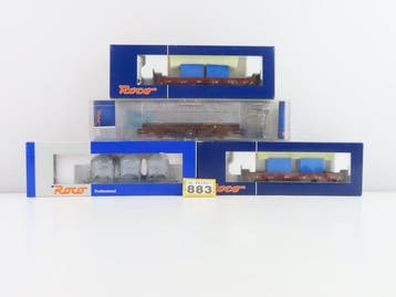 Roco H0 - o.a. 66611/47317 - Wagon de marchandises pour, Nieuw