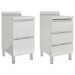 vidaXL Commerciële keukenkasten 2 stuks 50x60x96 cm, Verzenden
