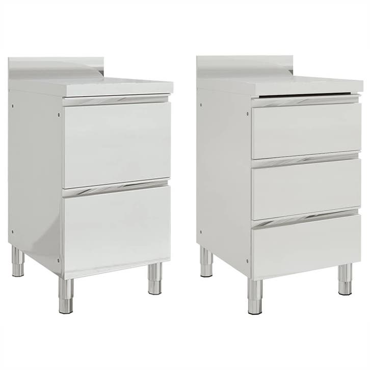 vidaXL Commerciële keukenkasten 2 stuks 50x60x96 cm, Zakelijke goederen, Horeca | Overige, Verzenden