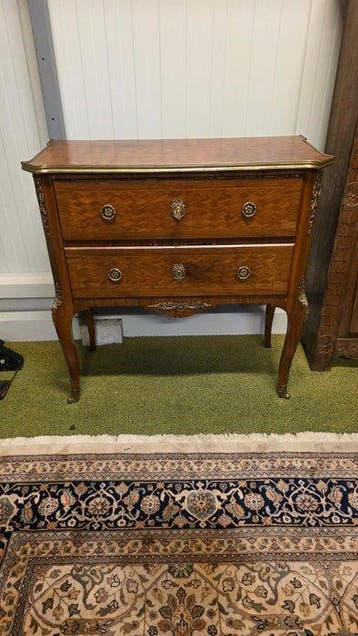 Ladekast - Hout - Louis XVI schrijfcommode, Antiek en Kunst