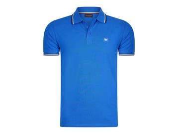 Veiling - Cappuccino Italia Polo Applique Pique - Royal - M, Kleding | Heren, T-shirts, Nieuw
