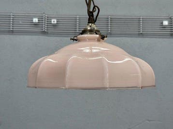 Lamp - Glas - Art deco plafondlamp, Antiek en Kunst
