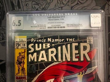 Sub-Mariner #19 - Walter Newell becomes Stingray - 1 Graded, Boeken, Nieuw