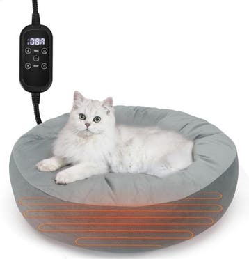 Kattenmand - Kattenbed - 50x50x18 cm - Grijs - Nobleza, Verzenden, Nieuw