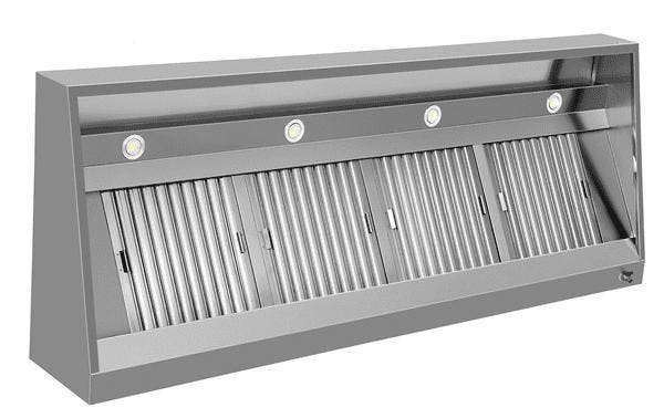 RVS Afzuigkap, Wandmodel, B380 x D95 x H40 cm, zonder motor, Zakelijke goederen, Horeca | Keukenapparatuur