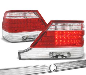 FEUX ARRIÈRE MERCEDES CLASSE S W140 94-98 LED ROUGE CHROMÉ, Autos : Pièces & Accessoires, Verzenden