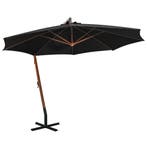 vidaXL Zweefparasol met paal 3,5x2,9 m massief vurenhout, Verzenden, Nieuw