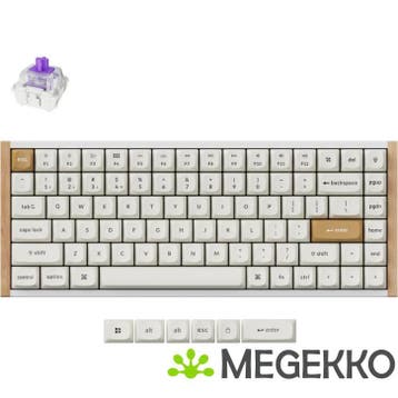 Keychron K2 HE Wit Hout Magnetic Switch Draadloos Hall, Computers en Software, Verzenden, Nieuw