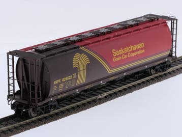 Schaal H0 InterMountain 45122-18 cilindrische hopperwagen..., Hobby en Vrije tijd, Modeltreinen | H0, Overige merken, Gebruikt