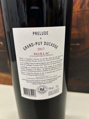 2017 Prelude Grand Puy Ducasse, 2nd wine of Ch. Grand Puy