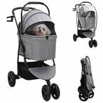 vidaXL Opvouwbare Huisdier Kinderwagen Grijs 78 x 54 x 101, Verzenden