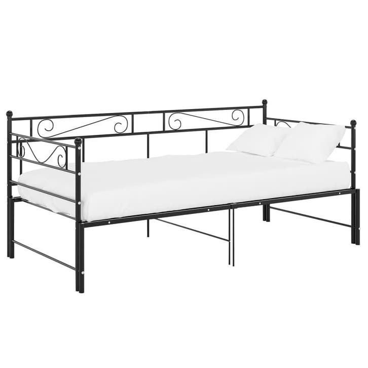 Uittrekbaar Bedframe 90x200 | Tweede Kansje OP = OP, Huis en Inrichting, Slaapkamer | Bedden, 90 cm, 200 cm, Zwart, Nieuw, Metaal