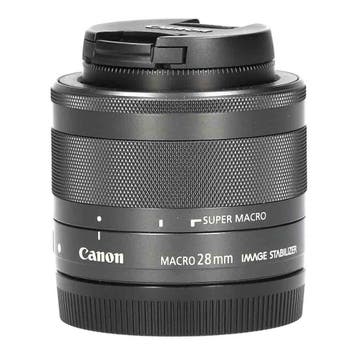 Canon EF-M 28mm f/3.5 Macro IS STM met garantie, Ophalen of Verzenden, Gebruikt
