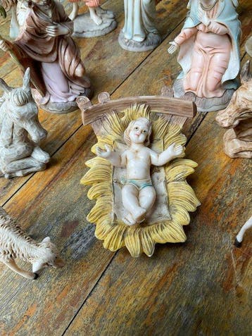 Italy - Figuur - Complete kerststal Italy (11) - Hars, Nieuw