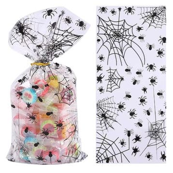 Fako Bijoux - Uitdeelzakjes Halloween Spinnen -12.5x27.5cm -, Diversen, Verzenden, Nieuw