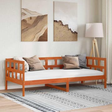 vidaXL Slaapbank zonder matras 80x200 cm massief grenenhout, Verzenden