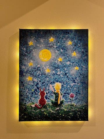 Maria Gubicekova (Maia) - Le Petit Prince (w/ LED lights), Antiquités & Art