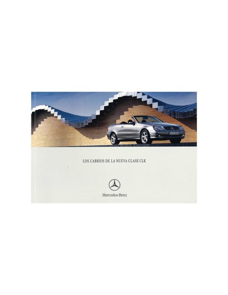 2003 MERCEDES BENZ CLK CABRIOLET BROCHURE SPAANS, Livres, Autos | Brochures & Magazines