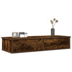 vidaXL Wandschap met lades 100x37,5x19 cm bewerkt hout, Verzenden, Nieuw