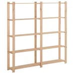 vidaXL Opbergrek 5-laags 170x28,5x170 cm massief grenenhout, Verzenden, Nieuw