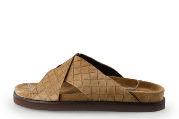 Stefano Lauran Slippers in maat 42 Bruin, Kleding | Heren, Slippers, Bruin, Zo goed als nieuw, Stefano Lauran