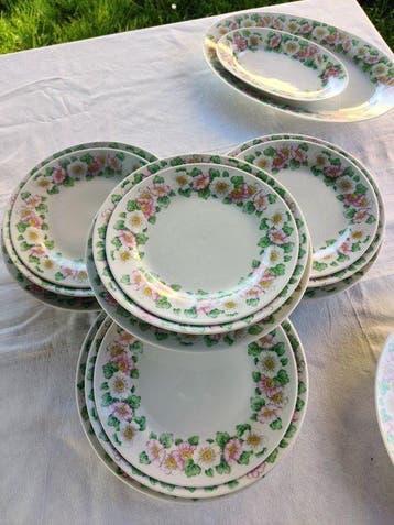Richard Ginori - Tafelservies (32) - Fiori - Porselein