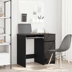 vidaXL Bureau 86x49x76 cm spaanplaat zwart eikenkleurig, Verzenden