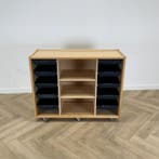 Klassehout verrijdbare schoolkast (hxbxd) 96x120x47 cm,, Huis en Inrichting, Kasten | Overige, Gebruikt