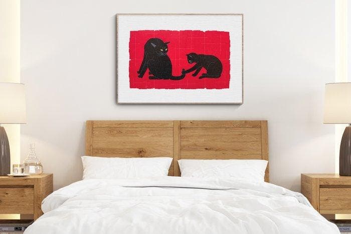 Neko shiriizu 207 - SOLD OUT BY ARTIST ! - XL Size -, Antiek en Kunst, Antiek | Overige Antiek