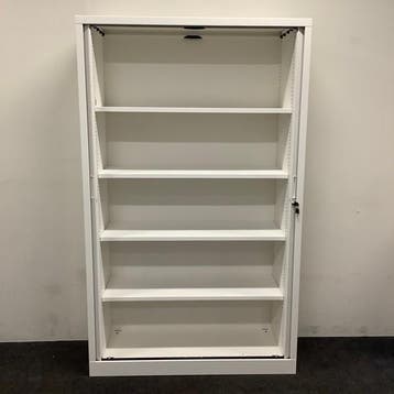 Roldeurkast / archiefkast vv 4x legbord, (hxbxd) 198x120x43, Nieuw