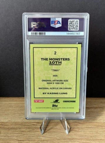 Topps Chrome Labubu - TM01 Graded card - PSA 10, Collections
