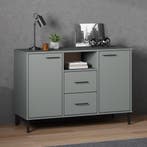 vidaXL Dressoir met metalen poten OSLO 113x40x77 cm, Huis en Inrichting, Kasten | Dressoirs, Verzenden, Nieuw