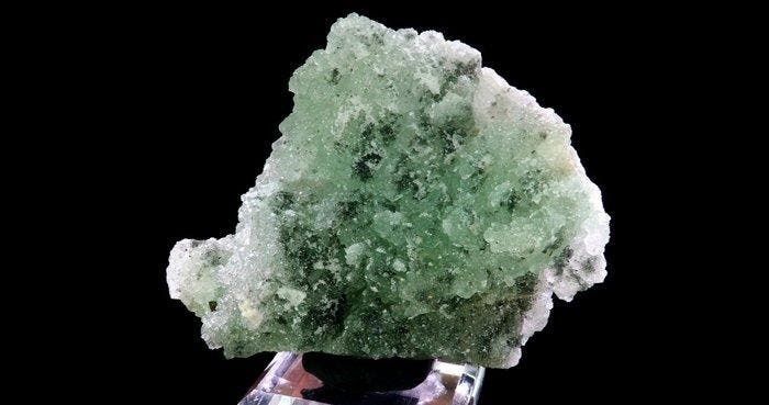 Groene fluoriet (concretionair) met pyrrhotietinclusies -, Verzamelen, Mineralen en Fossielen