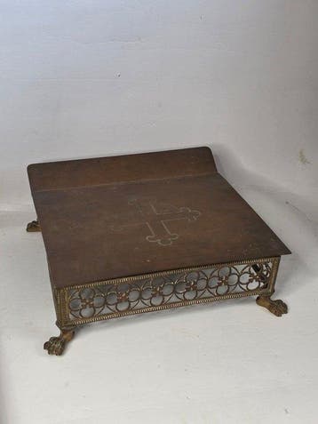 Antiek Kerkelijk Bijbelstandaard - Koper, Brons - 1800-1850