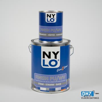 Nylo Finish PU/WV  -  transparante 2K vloercoating/betonverf, Verzenden, Nieuw, Verf