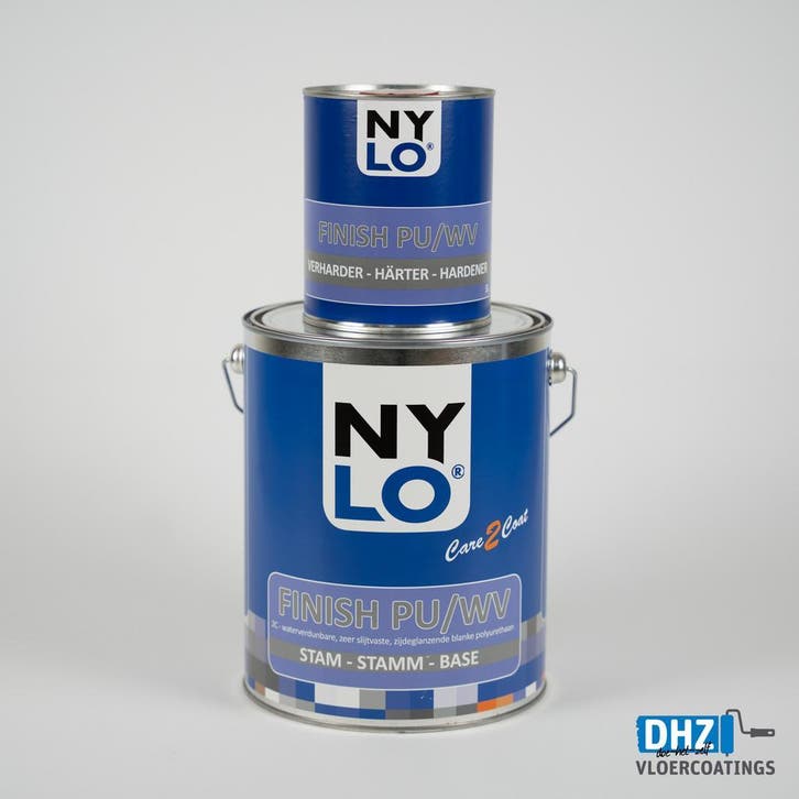 Nylo Finish PU/WV  -  transparante 2K vloercoating/betonverf, Bricolage & Construction, Peinture, Vernis & Laque, Envoi
