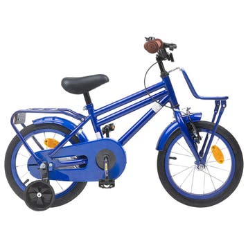 vidaXL Kinderfiets 14 Inch voor 3-5 jaar oud Donkerblauw, Verzenden