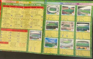 1998 Panini World Cup Stickers wk 98 panini boek Sticker, Verzamelen, Nieuw