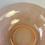 Schaal - Art Deco - Roze glazen Fruitschaal - Walther &