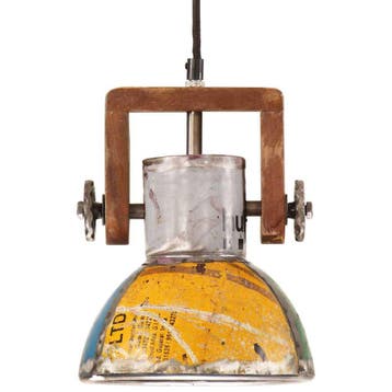 vidaXL Hanglamp industrieel rond 25 W E27 19 cm meerkleurig, Verzenden, Nieuw