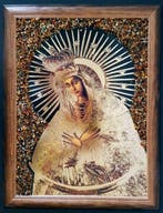 Barnsteen - Unique Baltic Amber Religious Artwork – Virgin