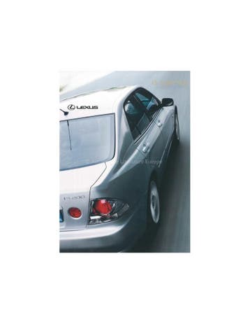 2003 LEXUS IS 200 / SPORTCROSS LIMITED BROCHURE DUITS