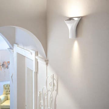 Flos - Rodolfo Dordoni - Wandlamp - Tau - Aluminium - Wit /
